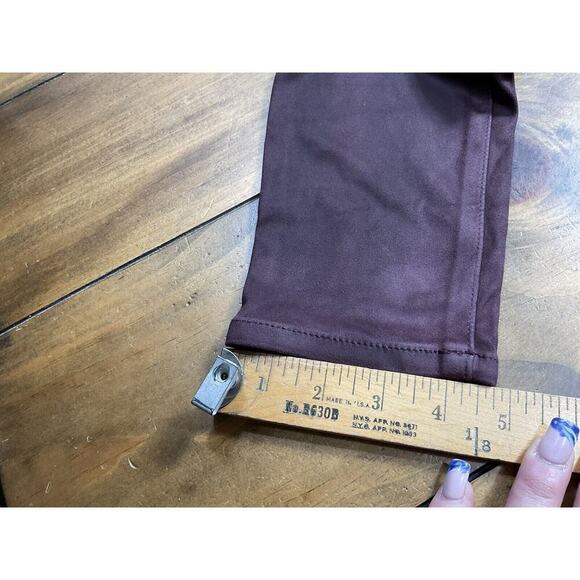 William Rast Maroon Skinny Suede Pants Women’s Size 26 - Picture 9 of 10